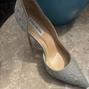 Steve Madden Silver Stiletto Heels